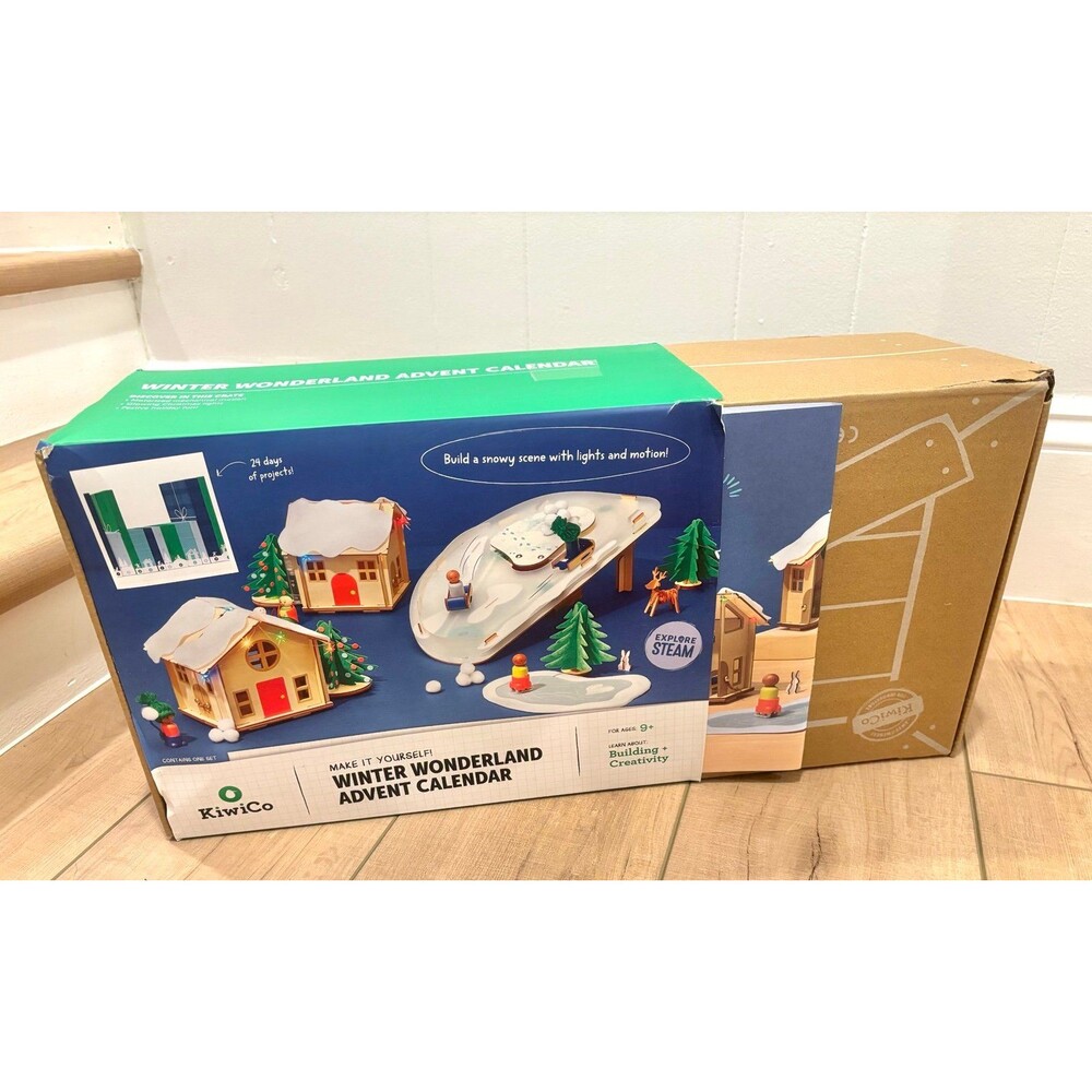 KiwiCo Winter Wonderland 2026 Advent Calendar Christmas Village - imperfect box